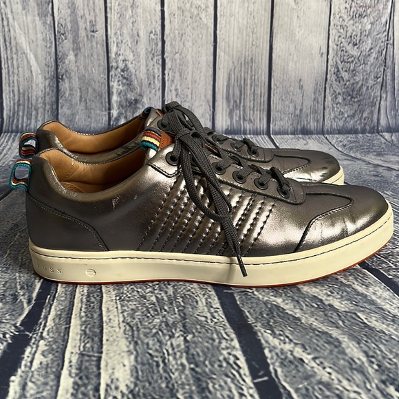 Royal Albartross Women’s Dane Silver Metallic Leather Spikeless Golf Shoes, 10 - Picture 2 of 9